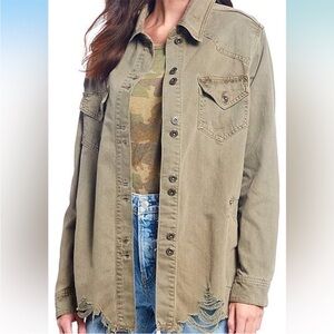 Free People moonchild shirt jacket